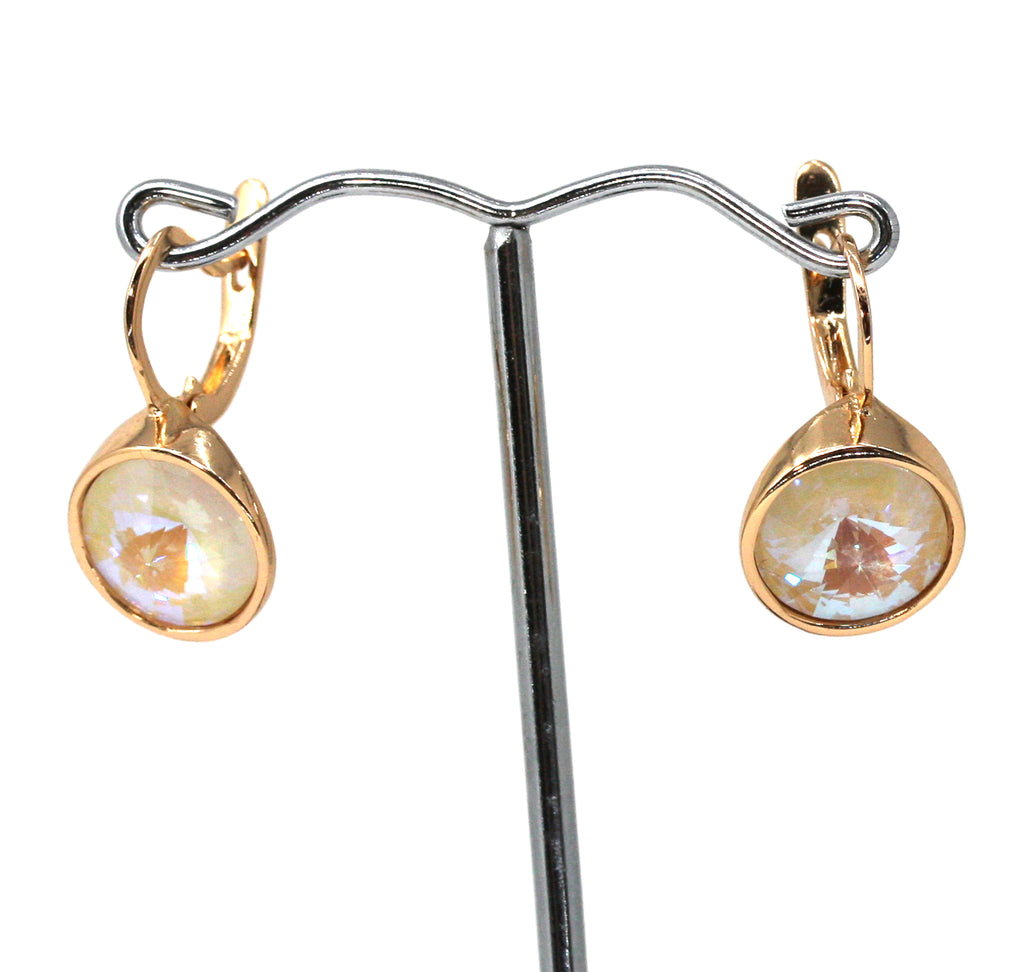 Rose Valade Collection Earrings with Swarovski Crystal Elements. Gold plated.