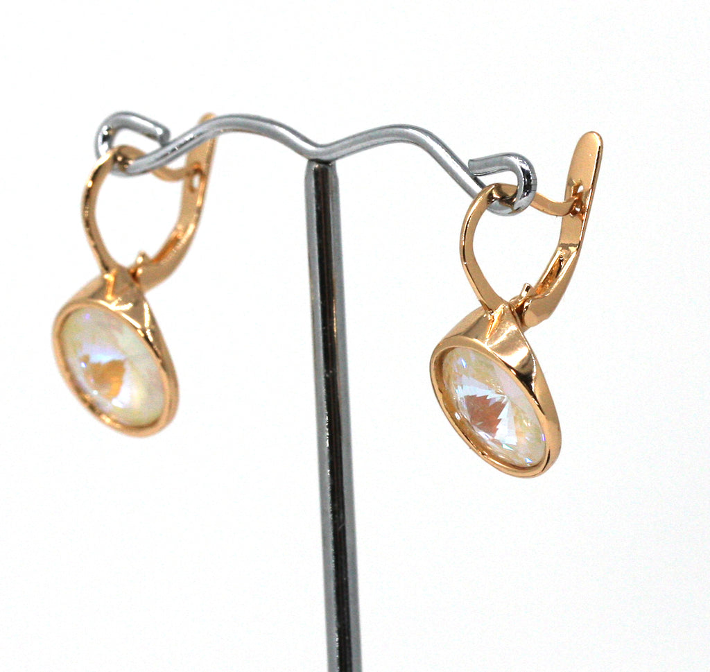 White Opal crystal Earrings E AG 106