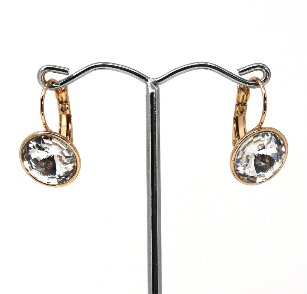 Rose Valade Collection Earrings with Swarovski Crystal Elements. Rose gold plated