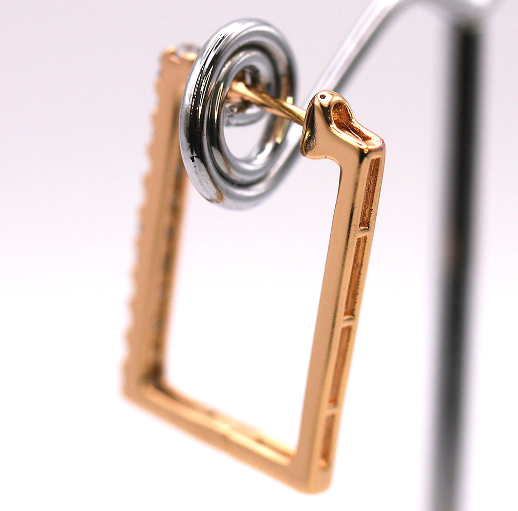 XU 8603 Earrings Rose Gold plated