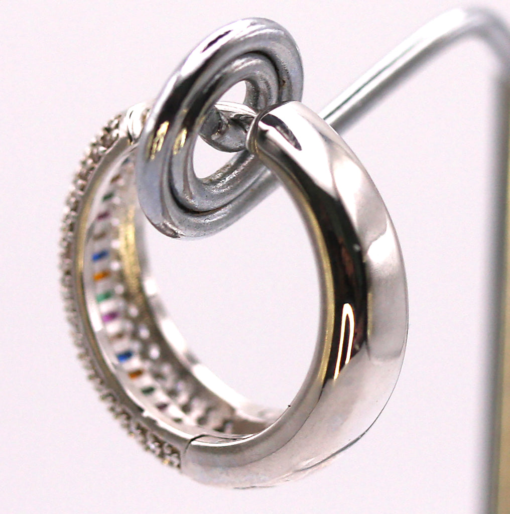 XU 8609 Earrings Rhodium or Gold Plated