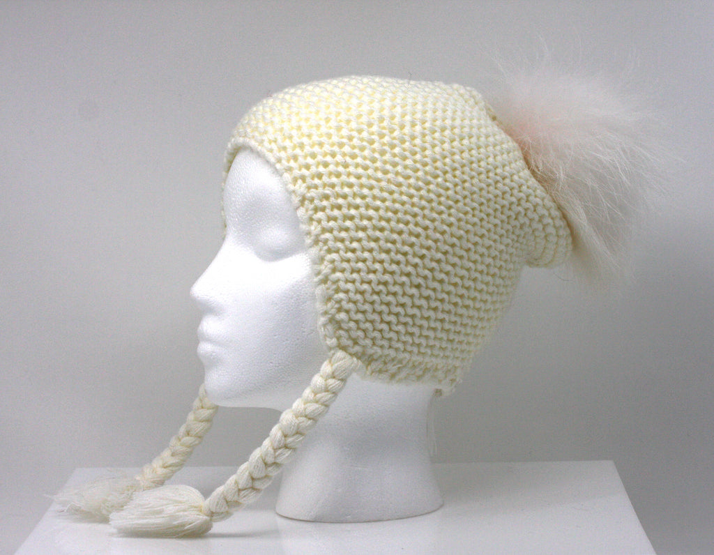 Knitted Hats - Children - with Tassles