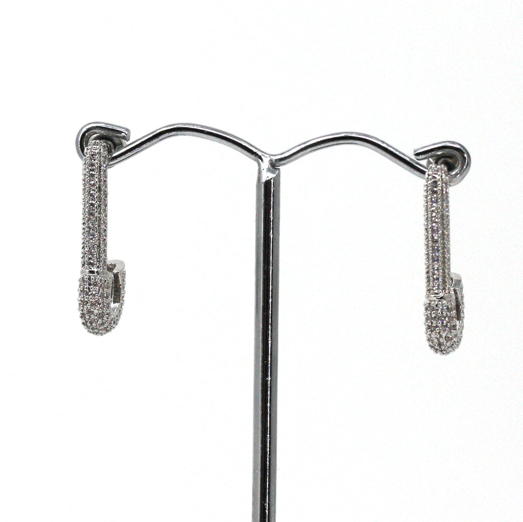 Safety Pin Earrings - E I 117