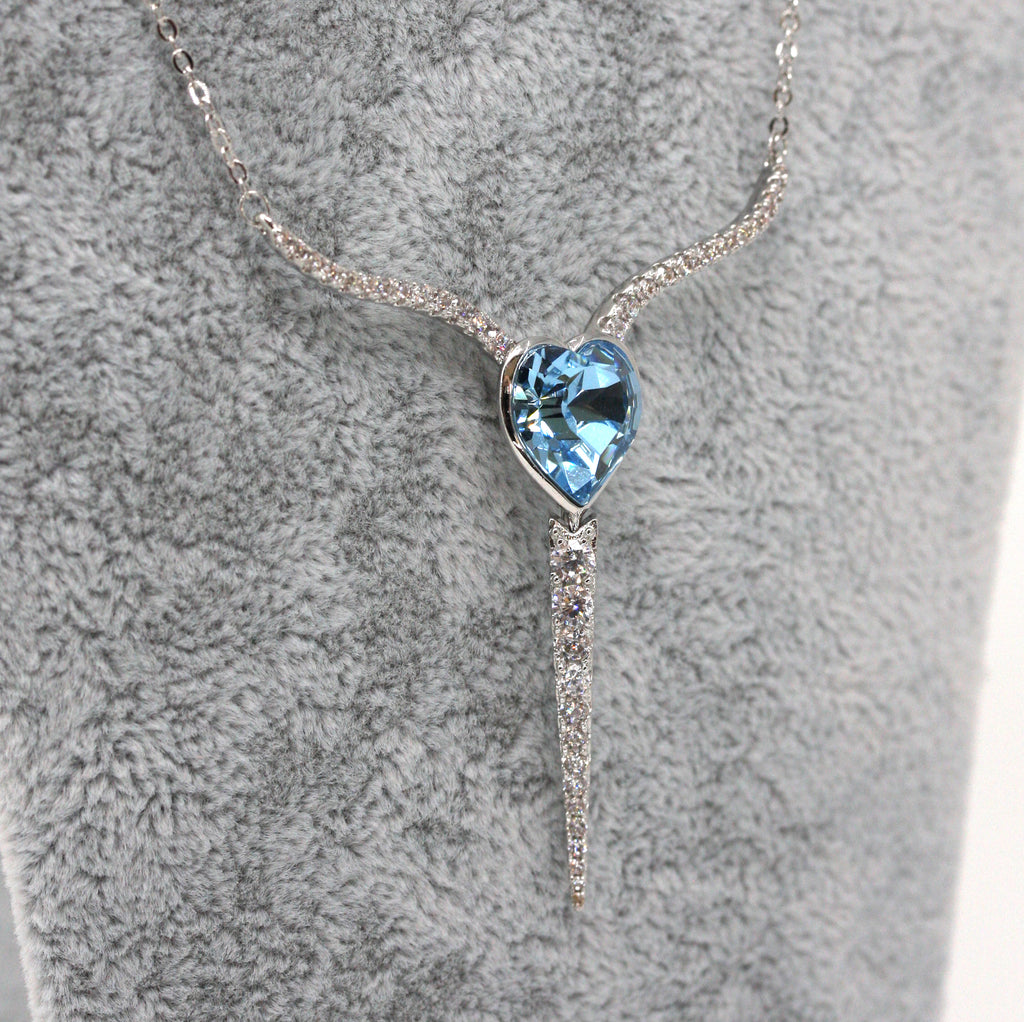 Heart crystal necklace - N 1
